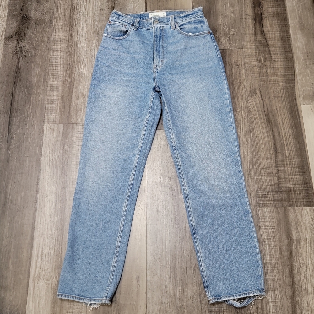 Abercrombie & Fitch The Ankle Straight Ultra High Rise Jeans Size 8 Long